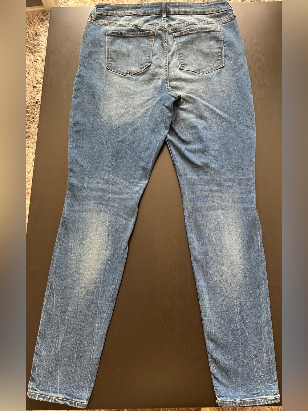 Old Navy Blue Distressed Skinny Jeans - Picture 8 of 13